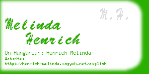 melinda henrich business card